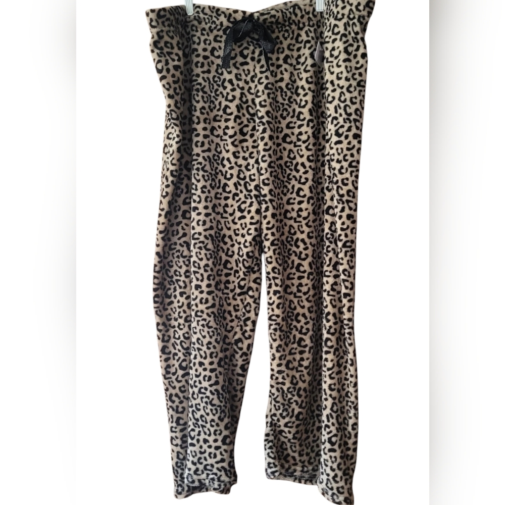 NYC NWT WOMENS 3X PAJAMAS LOUNGEPANTS SLEEPWEAR LEOPARD